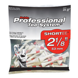 Pride Sports Professional Tee System 2 1/8", 25 Tees white