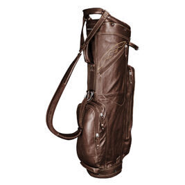 SunMountain Leather Cart Bag, brown-khaki