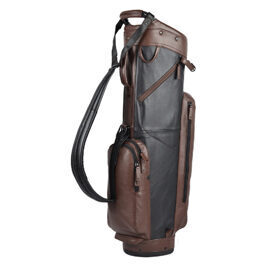 SunMountain Leather Cart Bag, black-brown