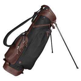 SunMountain Leather Stand Bag, black-brown