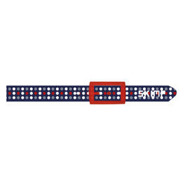 SKIMP Belt Special, dark blue/red with dots