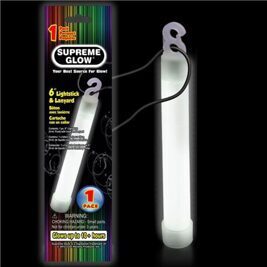 6" Glow Stick Weiss