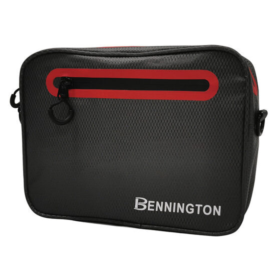 Bennington Pouch Bag water resistant, charcoal-red