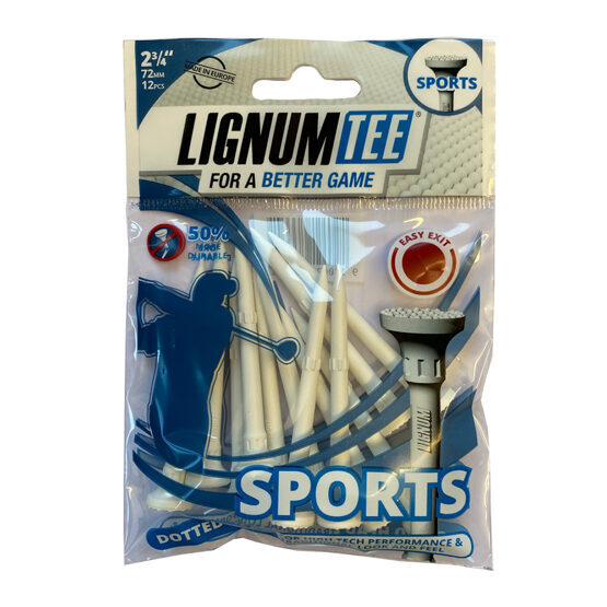 Lignum Tee Sport 2 3/4" 72mm, white