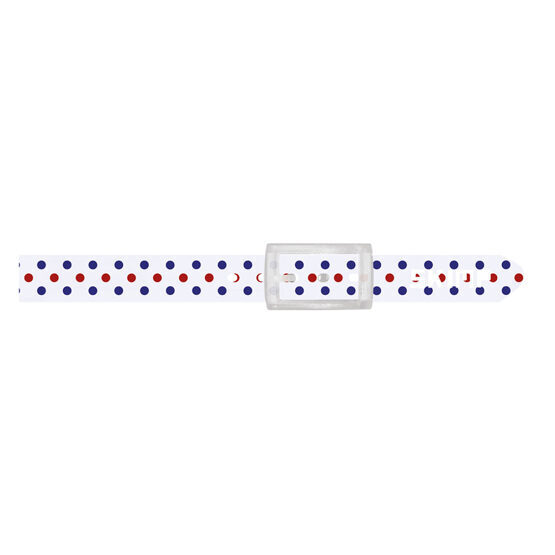 SKIMP Belt Special, white with dots